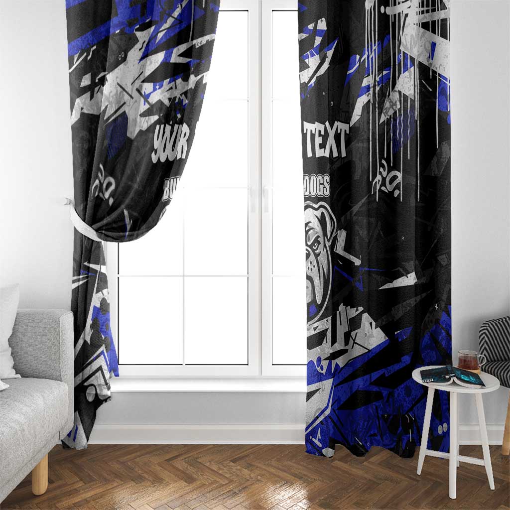 Personalized Canterbury-Bankstown Bulldogs Window Curtain Graffiti Grunge Abstract Urban Street Style Design