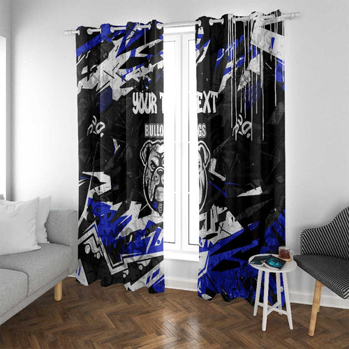 Personalized Canterbury-Bankstown Bulldogs Window Curtain Graffiti Grunge Abstract Urban Street Style Design