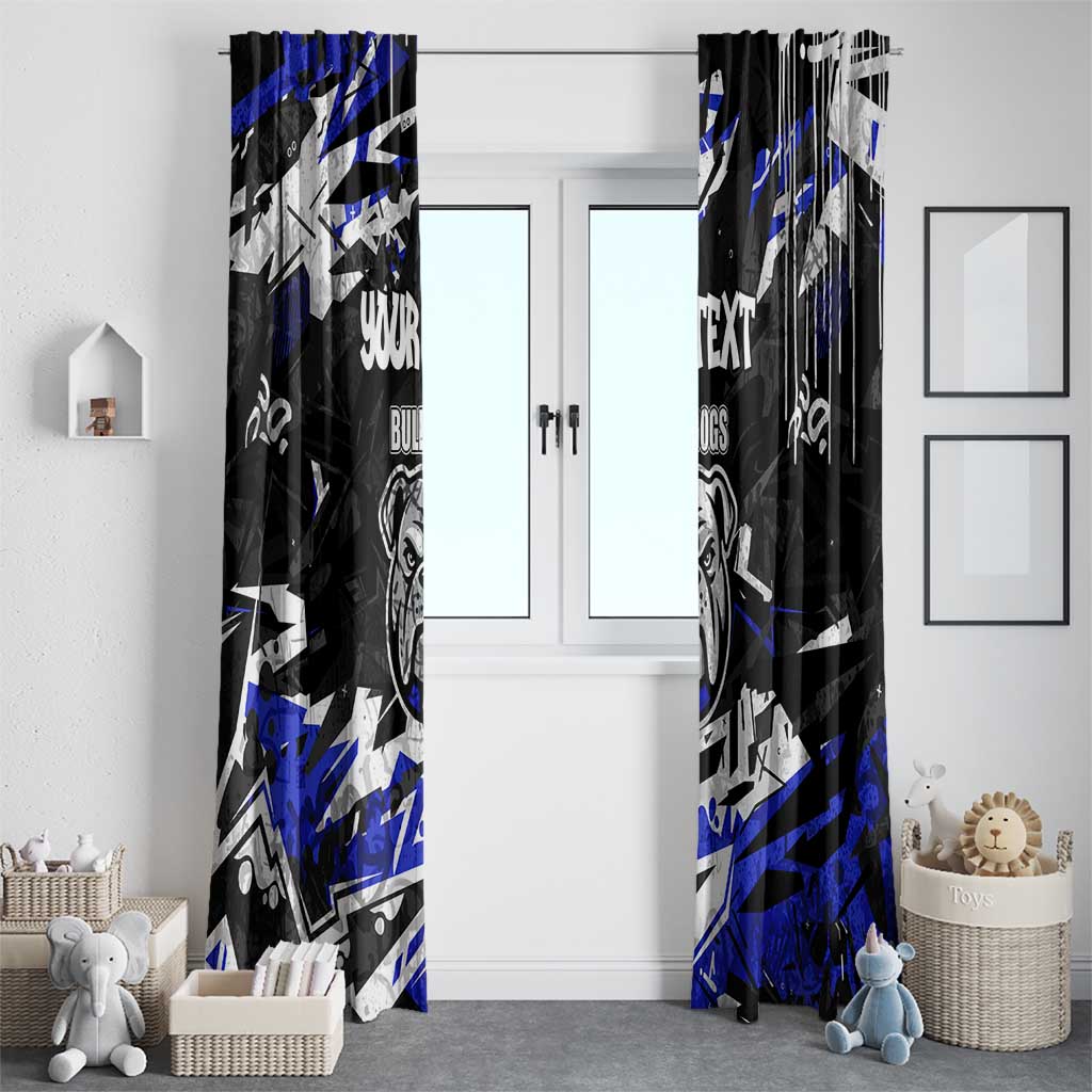 Personalized Canterbury-Bankstown Bulldogs Window Curtain Graffiti Grunge Abstract Urban Street Style Design