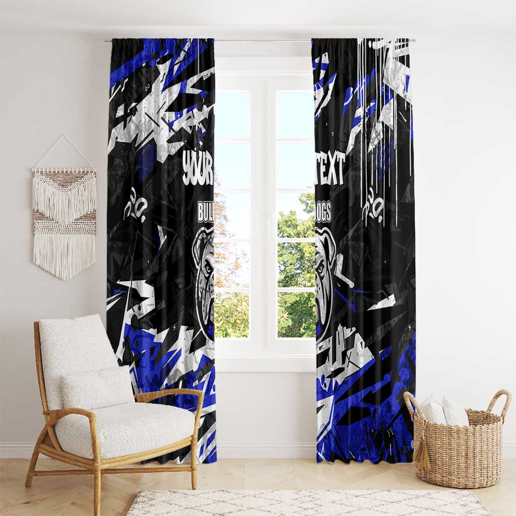 Personalized Canterbury-Bankstown Bulldogs Window Curtain Graffiti Grunge Abstract Urban Street Style Design