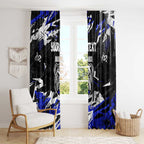 Personalized Canterbury-Bankstown Bulldogs Window Curtain Graffiti Grunge Abstract Urban Street Style Design