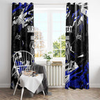 Personalized Canterbury-Bankstown Bulldogs Window Curtain Graffiti Grunge Abstract Urban Street Style Design