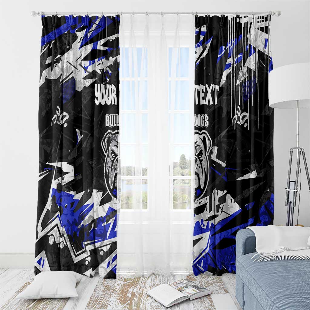Personalized Canterbury-Bankstown Bulldogs Window Curtain Graffiti Grunge Abstract Urban Street Style Design