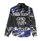 Personalized Canterbury-Bankstown Bulldogs Women Casual Shirt Graffiti Grunge Abstract Urban Street Style Design