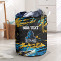 Personalized Gold Coast Titans Laundry Basket Graffiti Grunge Abstract Urban Street Style Design
