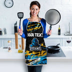 Personalized Gold Coast Titans Apron Graffiti Grunge Abstract Urban Street Style Design