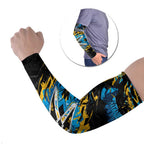 Personalized Gold Coast Titans Arm Sleeves Graffiti Grunge Abstract Urban Street Style Design