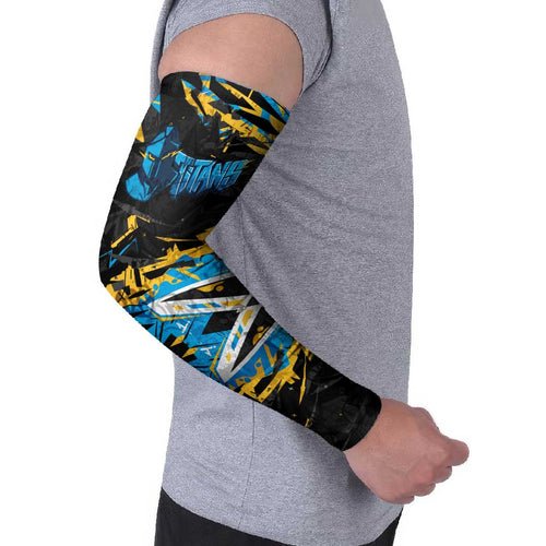 Personalized Gold Coast Titans Arm Sleeves Graffiti Grunge Abstract Urban Street Style Design