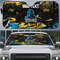 Personalized Gold Coast Titans Auto Sun Shade Graffiti Grunge Abstract Urban Street Style Design