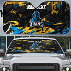Personalized Gold Coast Titans Auto Sun Shade Graffiti Grunge Abstract Urban Street Style Design