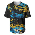 Personalized Gold Coast Titans Baseball Jersey Graffiti Grunge Abstract Urban Street Style Design