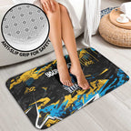 Personalized Gold Coast Titans Bathroom Set Graffiti Grunge Abstract Urban Street Style Design