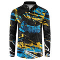 Personalized Gold Coast Titans Button Sweatshirt Graffiti Grunge Abstract Urban Street Style Design