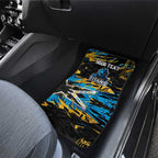 Personalized Gold Coast Titans Car Mats Graffiti Grunge Abstract Urban Street Style Design