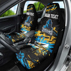 Personalized Gold Coast Titans Car Seat Cover Graffiti Grunge Abstract Urban Street Style Design