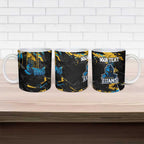 Personalized Gold Coast Titans Ceramic Mug Graffiti Grunge Abstract Urban Street Style Design