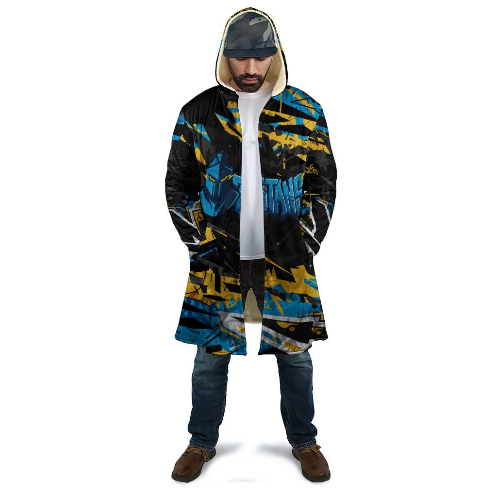 Personalized Gold Coast Titans Cloak Graffiti Grunge Abstract Urban Street Style Design