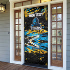 Personalized Gold Coast Titans Door Cover Graffiti Grunge Abstract Urban Street Style Design