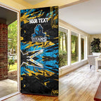 Personalized Gold Coast Titans Door Cover Graffiti Grunge Abstract Urban Street Style Design