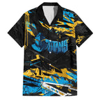 Personalized Gold Coast Titans Family Matching Tank Maxi Dress and Hawaiian Shirt Graffiti Grunge Abstract Urban Street Style Design
