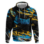 Personalized Gold Coast Titans Hoodie Graffiti Grunge Abstract Urban Street Style Design