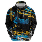 Personalized Gold Coast Titans Hoodie Graffiti Grunge Abstract Urban Street Style Design