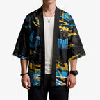 Personalized Gold Coast Titans Kimono Graffiti Grunge Abstract Urban Street Style Design