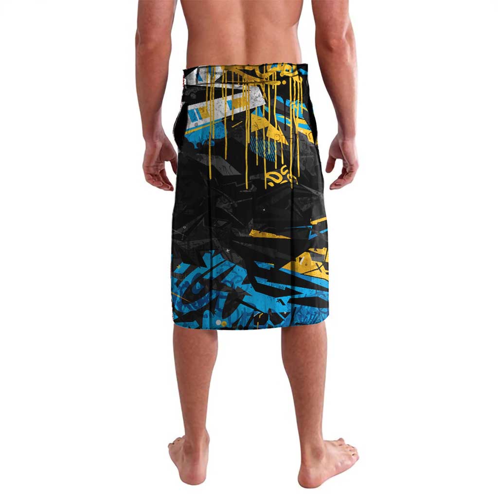 Personalized Gold Coast Titans Lavalava Graffiti Grunge Abstract Urban Street Style Design