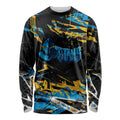 Personalized Gold Coast Titans Long Sleeve Shirt Graffiti Grunge Abstract Urban Street Style Design