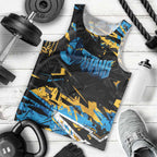 Personalized Gold Coast Titans Men Tank Top Graffiti Grunge Abstract Urban Street Style Design