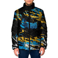 Personalized Gold Coast Titans Padded Jacket Graffiti Grunge Abstract Urban Street Style Design