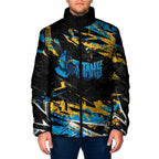Personalized Gold Coast Titans Padded Jacket Graffiti Grunge Abstract Urban Street Style Design