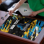 Personalized Gold Coast Titans Puzzle Graffiti Grunge Abstract Urban Street Style Design