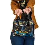 Personalized Gold Coast Titans Shoulder Handbag Graffiti Grunge Abstract Urban Street Style Design