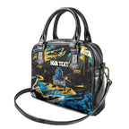 Personalized Gold Coast Titans Shoulder Handbag Graffiti Grunge Abstract Urban Street Style Design