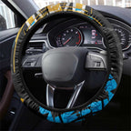 Gold Coast Titans Steering Wheel Cover Graffiti Grunge Abstract Urban Street Style Design