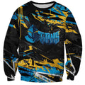 Personalized Gold Coast Titans Sweatshirt Graffiti Grunge Abstract Urban Street Style Design
