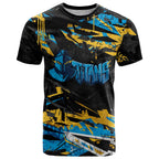 Personalized Gold Coast Titans T Shirt Graffiti Grunge Abstract Urban Street Style Design