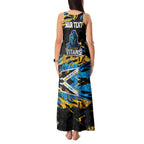 Personalized Gold Coast Titans Tank Maxi Dress Graffiti Grunge Abstract Urban Street Style Design