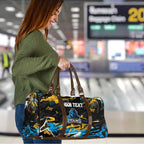 Personalized Gold Coast Titans Travel Bag Graffiti Grunge Abstract Urban Street Style Design