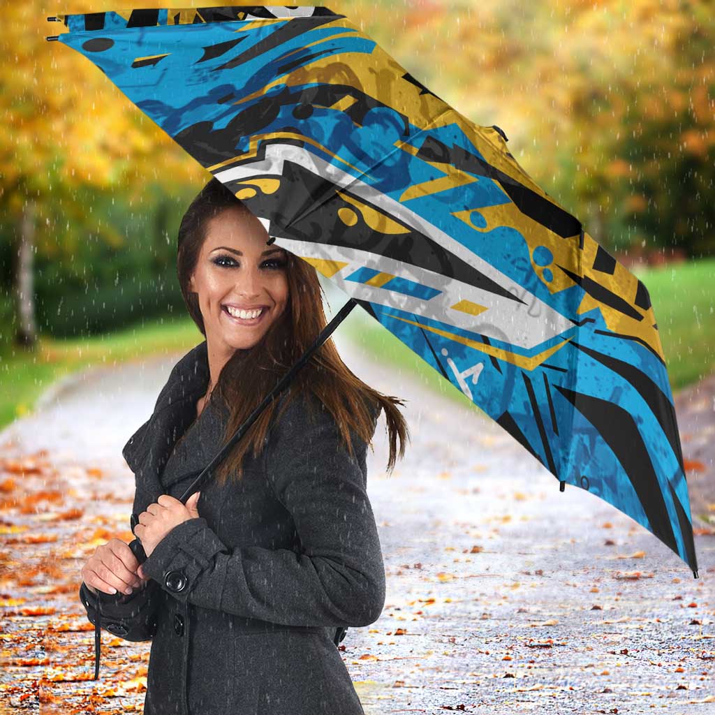 Personalized Gold Coast Titans Umbrella Graffiti Grunge Abstract Urban Street Style Design