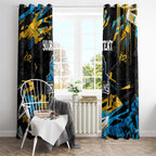 Personalized Gold Coast Titans Window Curtain Graffiti Grunge Abstract Urban Street Style Design