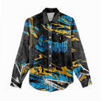 Personalized Gold Coast Titans Women Casual Shirt Graffiti Grunge Abstract Urban Street Style Design