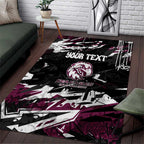 Personalized Manly Warringah Sea Eagles Area Rug Graffiti Grunge Abstract Urban Street Style Design