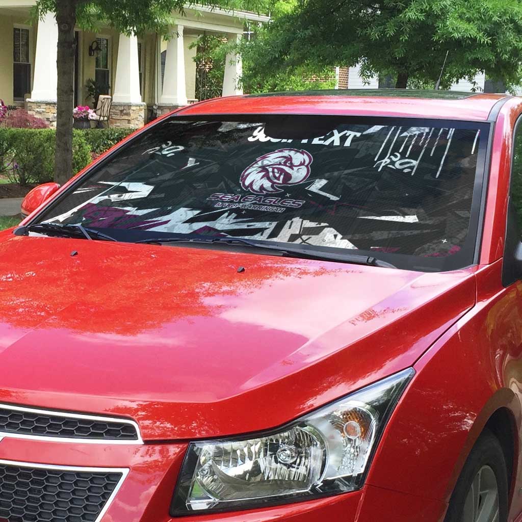Personalized Manly Warringah Sea Eagles Auto Sun Shade Graffiti Grunge Abstract Urban Street Style Design