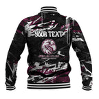 Personalized Manly Warringah Sea Eagles Baseball Jacket Graffiti Grunge Abstract Urban Street Style Design