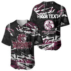 Personalized Manly Warringah Sea Eagles Baseball Jersey Graffiti Grunge Abstract Urban Street Style Design