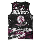 Personalized Manly Warringah Sea Eagles Basketball Jersey Graffiti Grunge Abstract Urban Street Style Design