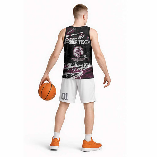 Personalized Manly Warringah Sea Eagles Basketball Jersey Graffiti Grunge Abstract Urban Street Style Design