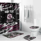 Personalized Manly Warringah Sea Eagles Bathroom Set Graffiti Grunge Abstract Urban Street Style Design